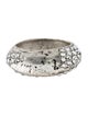 Saint Laurent Crystal Bague Oeuf Arty Band Ring