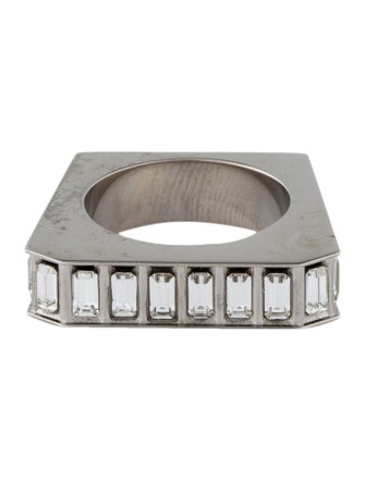 Saint Laurent Crystal Band Ring