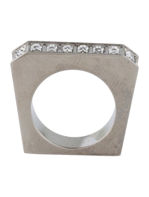 Saint Laurent Crystal Band Ring