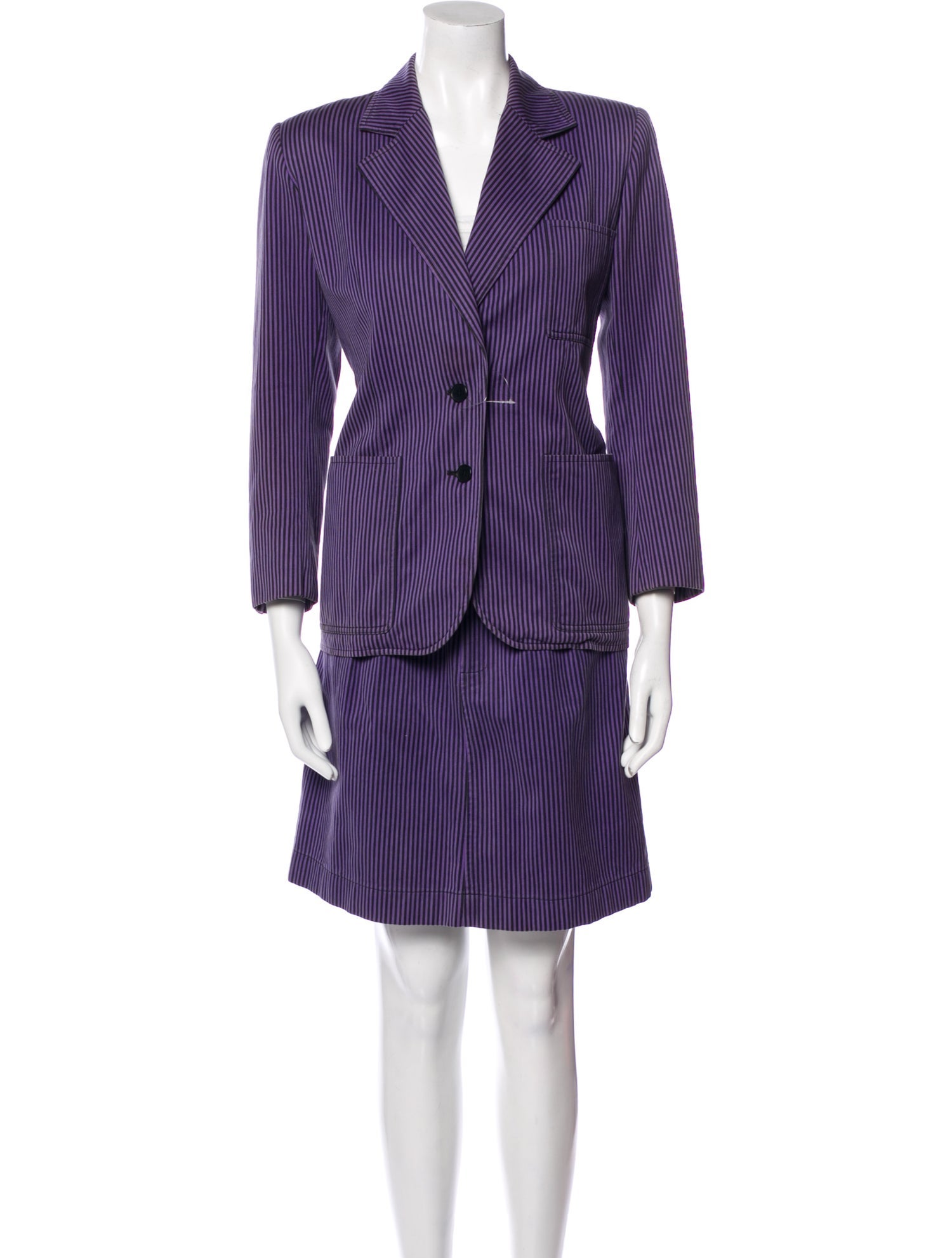 Yves Saint Laurent Rive Gauche Vintage 1980's Skirt Suit