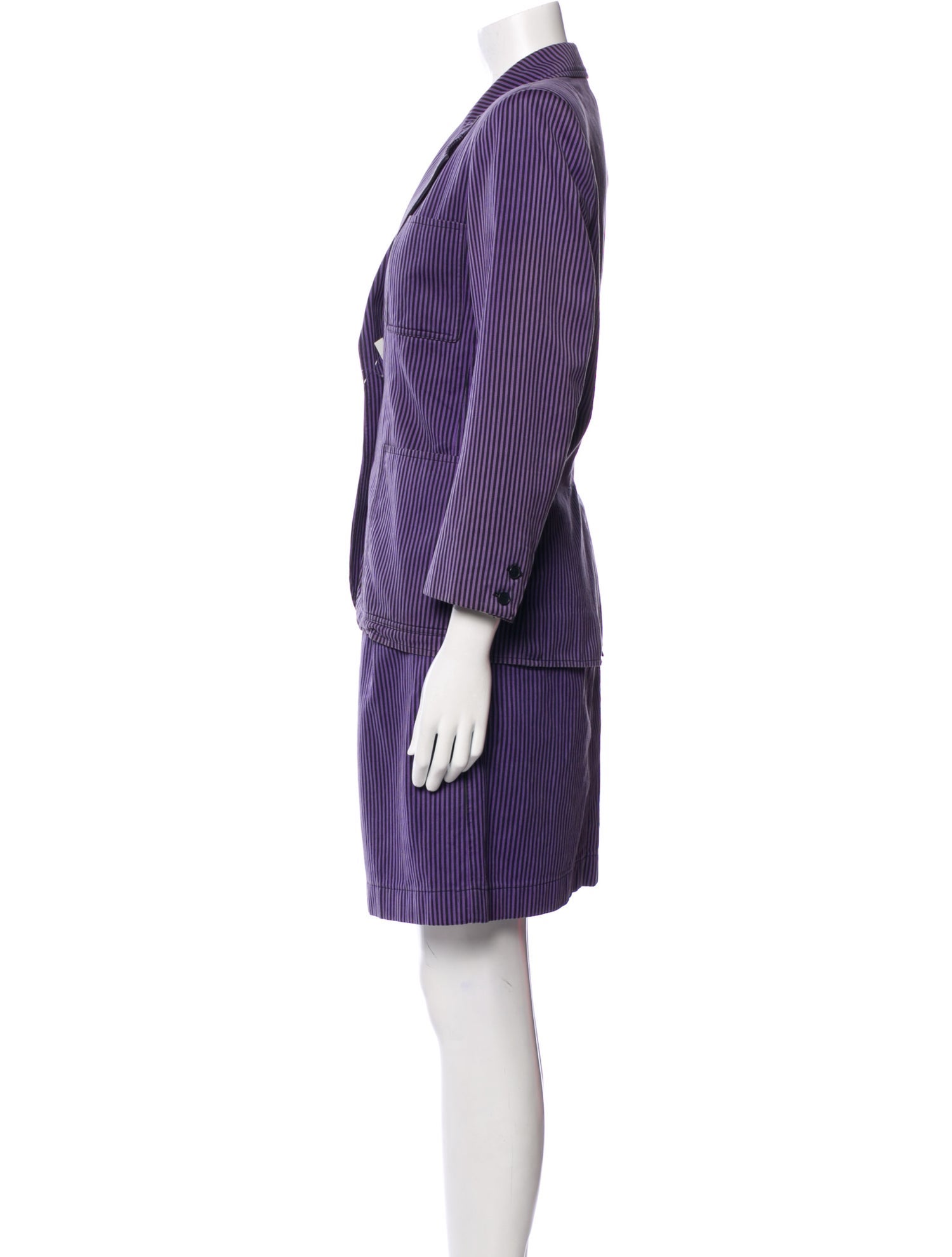 Yves Saint Laurent Rive Gauche Vintage 1980's Skirt Suit