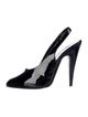 Saint Laurent Patent Leather Slingback Pumps