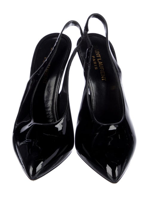 Saint Laurent Patent Leather Slingback Pumps