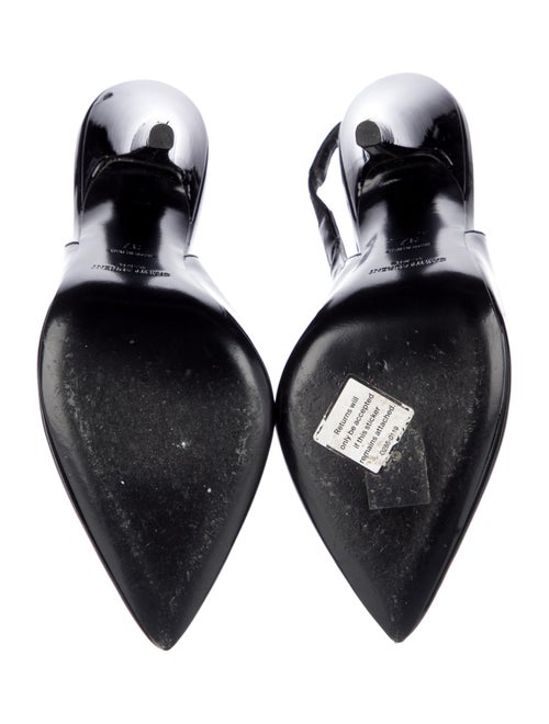 Saint Laurent Patent Leather Slingback Pumps