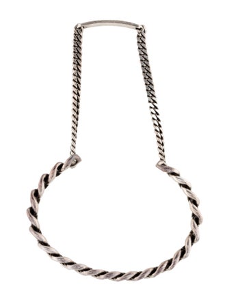 Saint Laurent Gourmette Cuff Bracelet