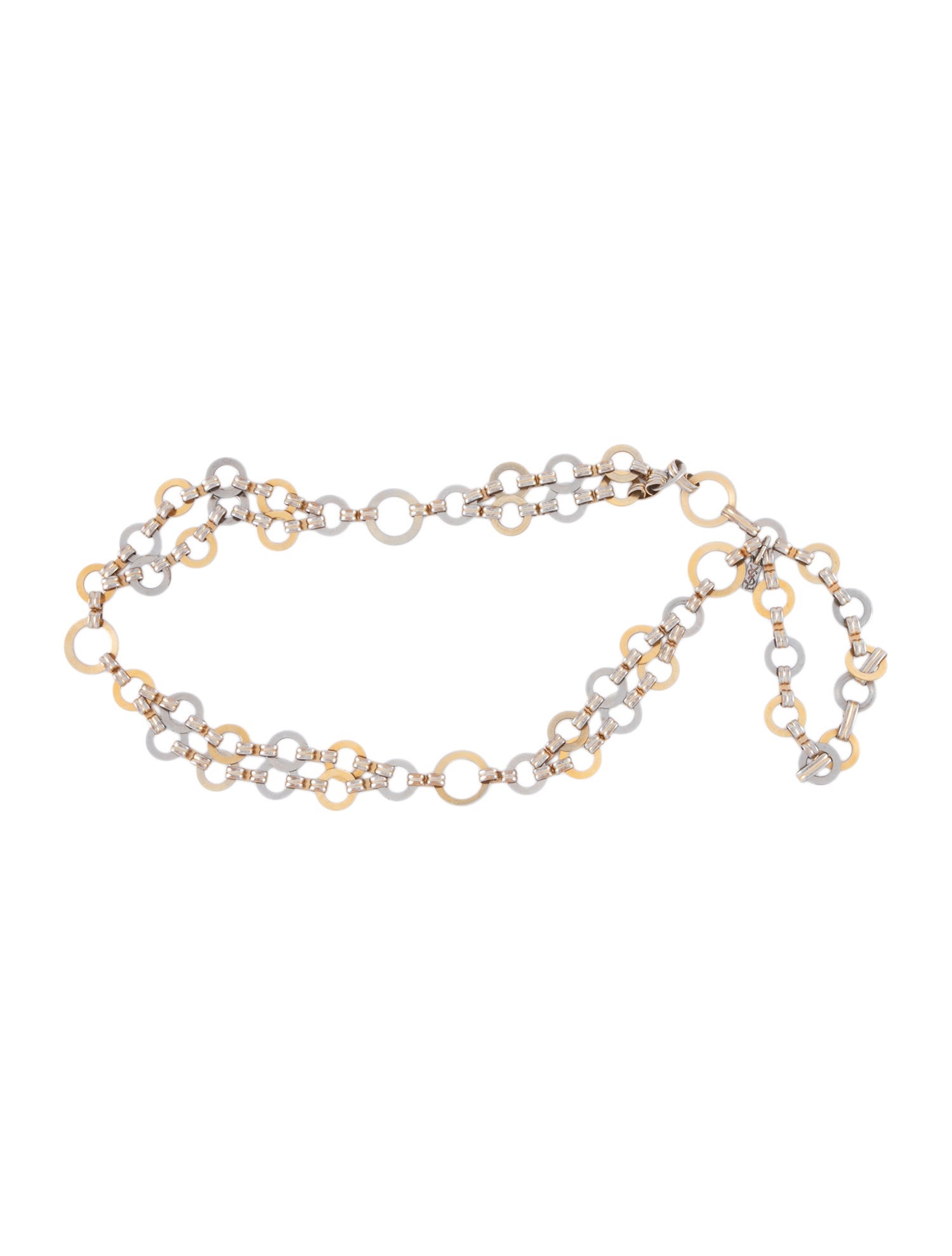 Saint Laurent Metal Chain-Link Belt