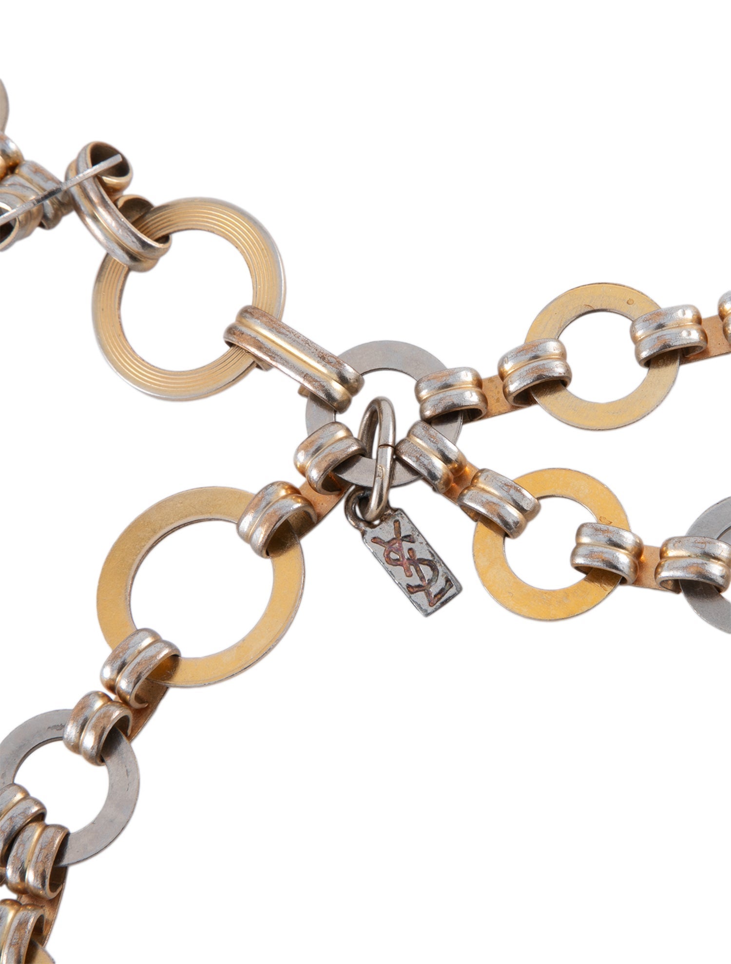 Saint Laurent Metal Chain-Link Belt