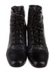 Saint Laurent Leather Lace-Up Boots