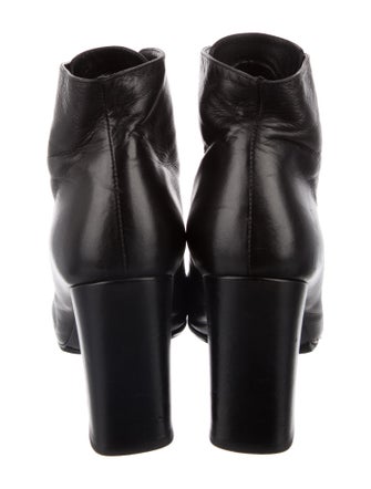 Saint Laurent Leather Lace-Up Boots