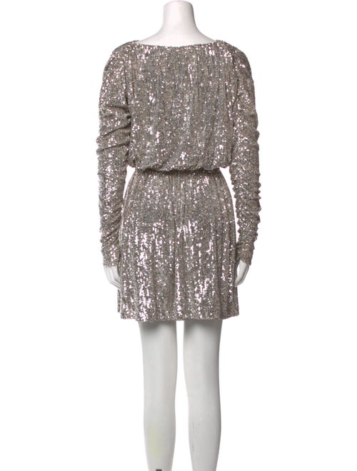 Saint Laurent Bateau Neckline Mini Dress