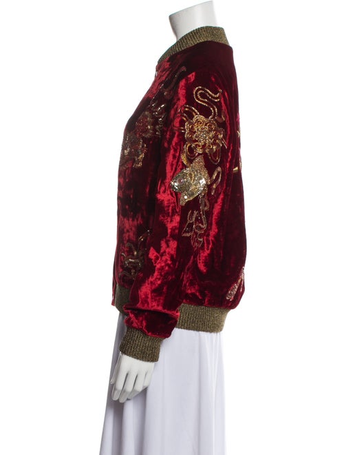 Saint Laurent Patterned Bomber Jacket