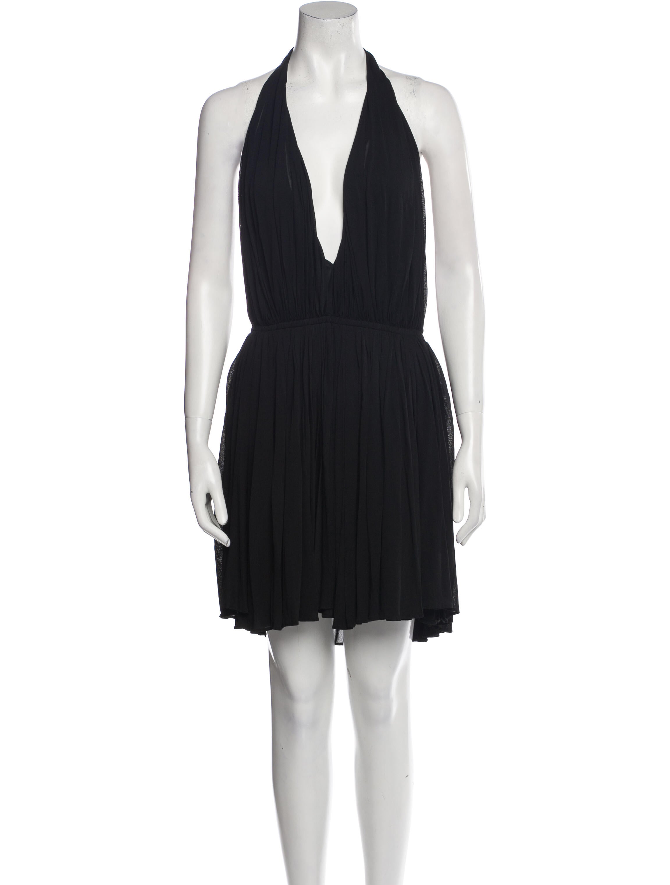Saint Laurent Halterneck Mini Dress w/ Tags