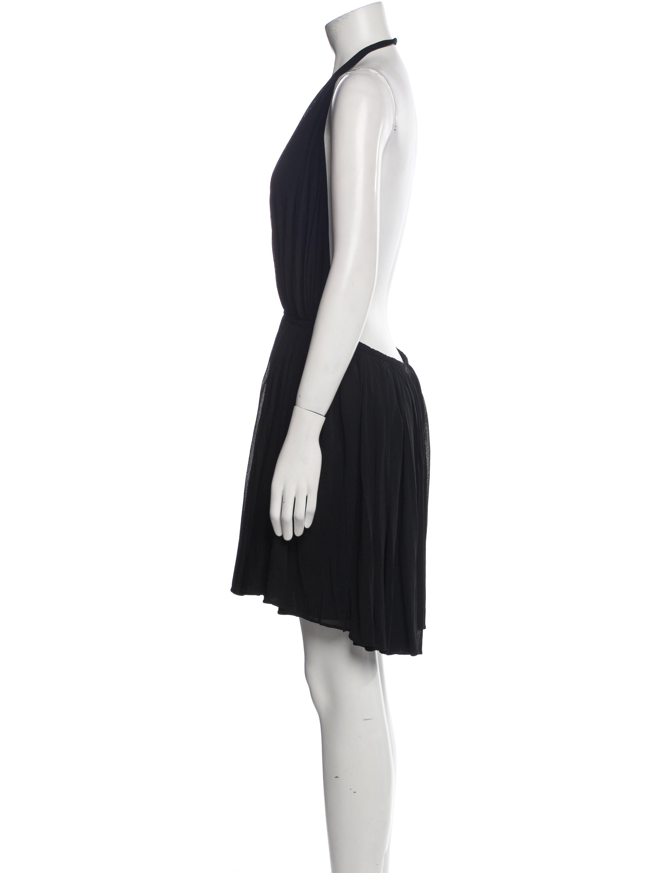 Saint Laurent Halterneck Mini Dress w/ Tags