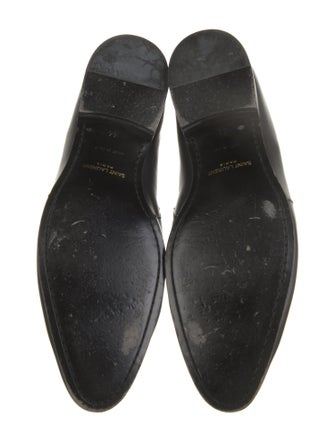 Saint Laurent Leather Lace-Up Boots