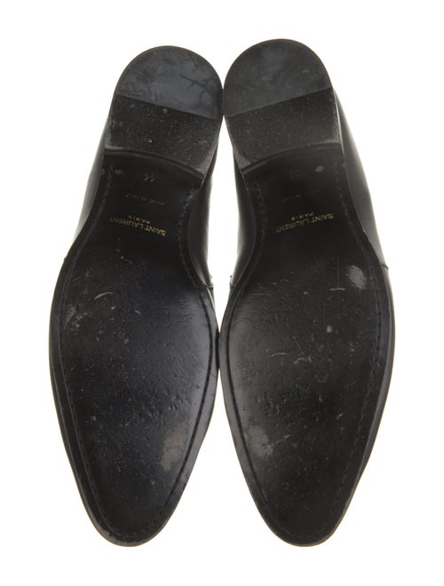 Saint Laurent Leather Lace-Up Boots