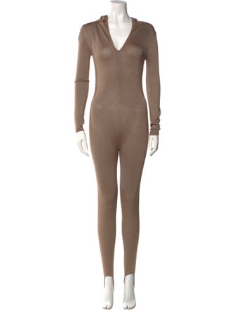 Saint Laurent 2022 V-Neck Jumpsuit