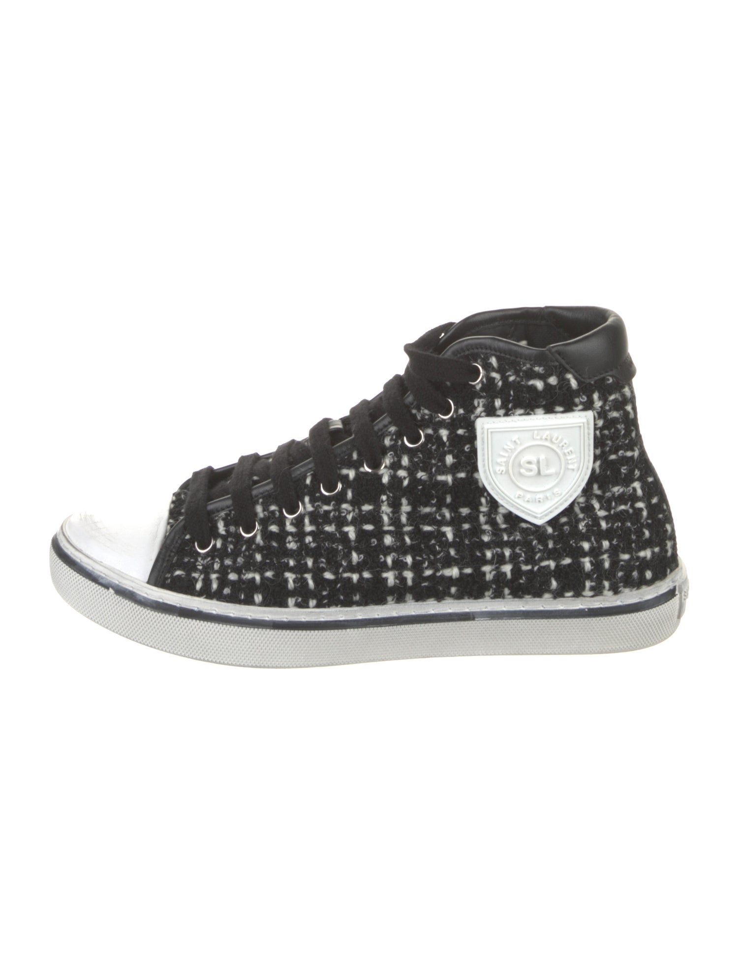 Saint Laurent Tweed Printed Sneakers