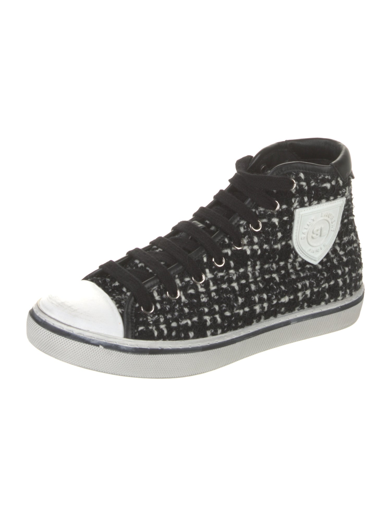 Saint Laurent Tweed Printed Sneakers