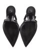 Saint Laurent Satin Crystal Embellishments Slingback Pumps