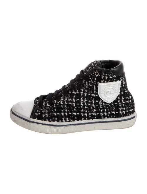 Saint Laurent Tweed Tweed Pattern Sneakers