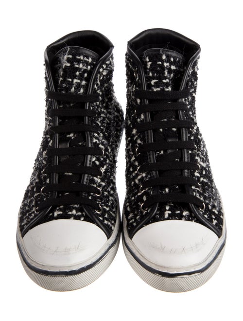 Saint Laurent Tweed Tweed Pattern Sneakers