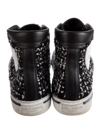 Saint Laurent Tweed Tweed Pattern Sneakers