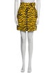 Saint Laurent Animal Print Mini Skirt