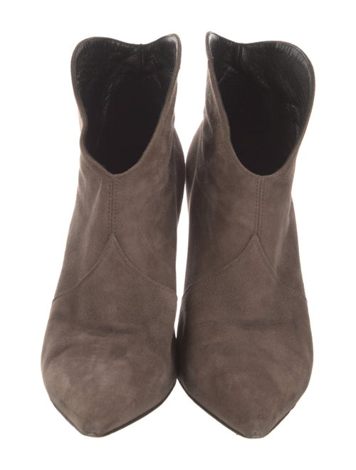 Saint Laurent Suede Western Boots