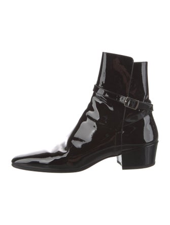 Saint Laurent Patent Leather Boots
