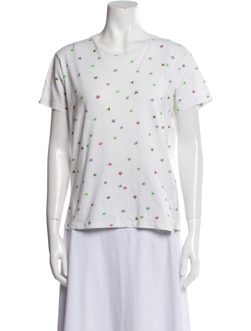 Saint Laurent Printed Crew Neck T-Shirt