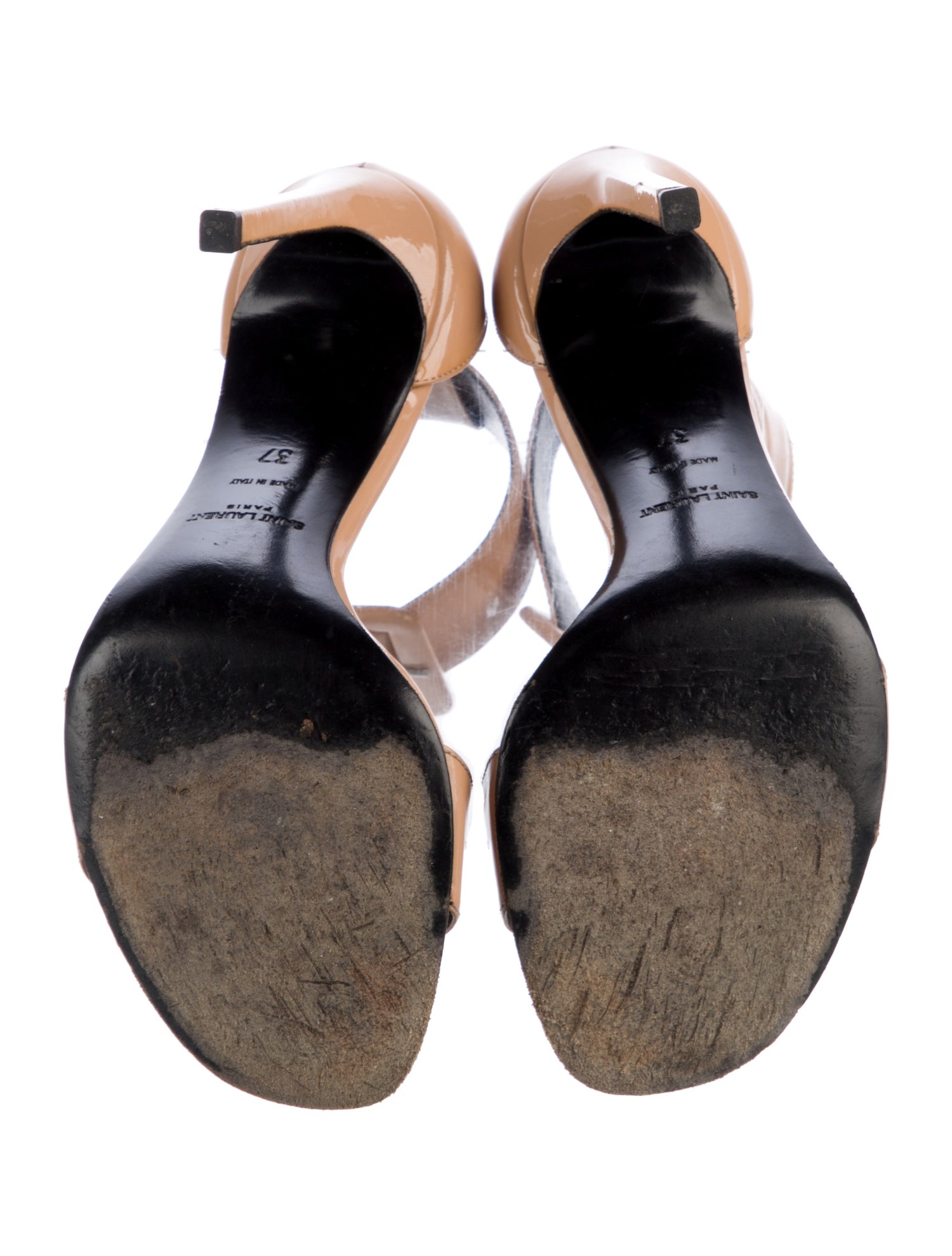 Saint Laurent Patent Leather Sandals