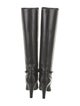 Saint Laurent Leather Chain-Link Accents Boots