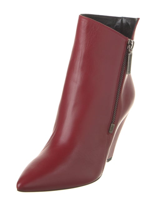 Saint Laurent Leather Moto Boots