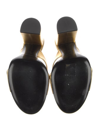 Saint Laurent Leather Slides