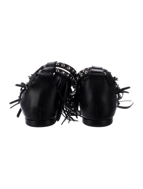 Saint Laurent Leather Studded Accents Gladiator Sandals