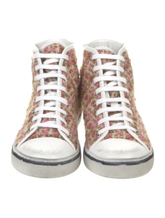 Saint Laurent Tweed Printed Sneakers
