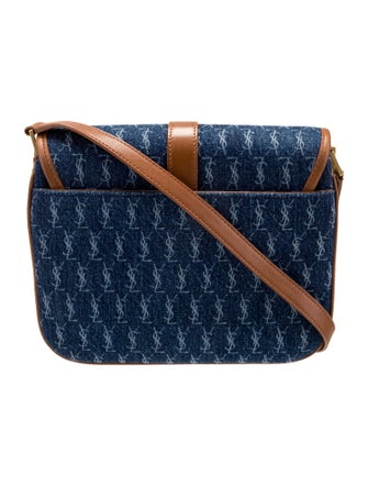 Saint Laurent Denim Shoulder Bag Small 2023