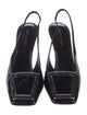 Saint Laurent Vernice Grupy Patent Leather Slingback Pumps