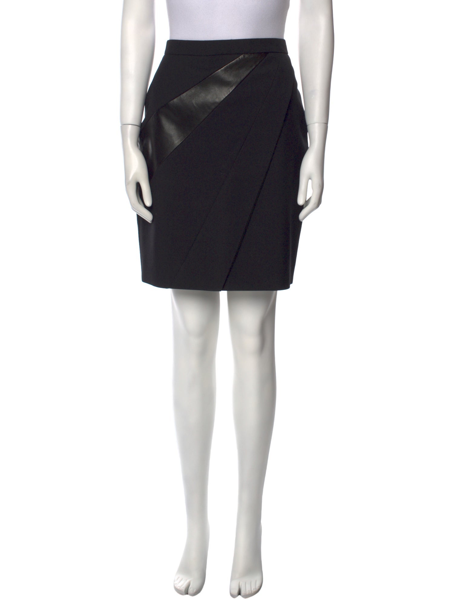 Saint Laurent Virgin Wool Knee-Length Skirt