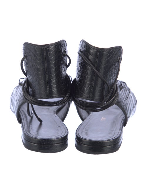 Saint Laurent Crocodile Gladiator Sandals