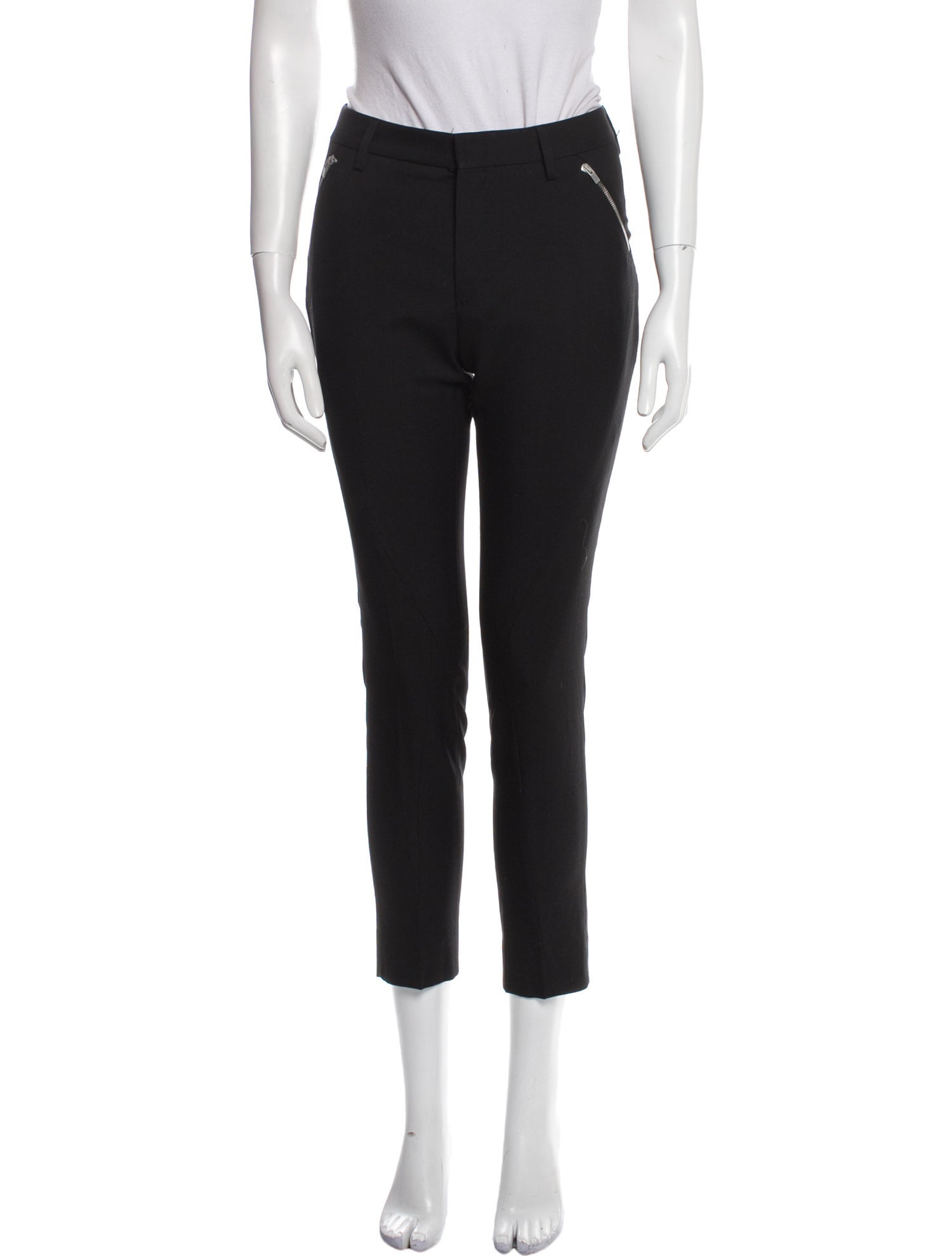 Saint Laurent Virgin Wool Wide Leg Pants