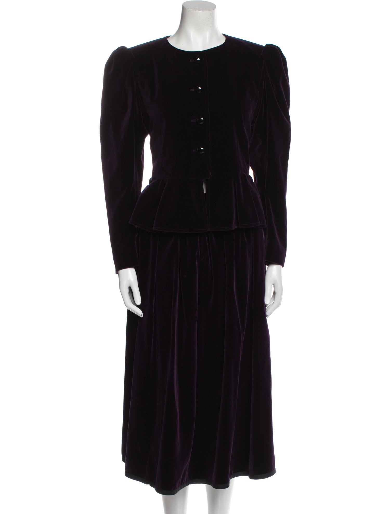 Yves Saint Laurent Rive Gauche Vintage Late 1970's - Early 1980's Skirt Set