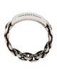 Saint Laurent Logo-Engraved Chain Band Ring
