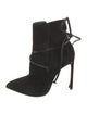 Saint Laurent Suede Lace-Up Boots