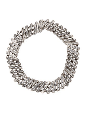 Saint Laurent Link Crystal Bracelet