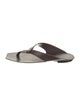 Saint Laurent Vegetarian Patent Leather Flip Flops