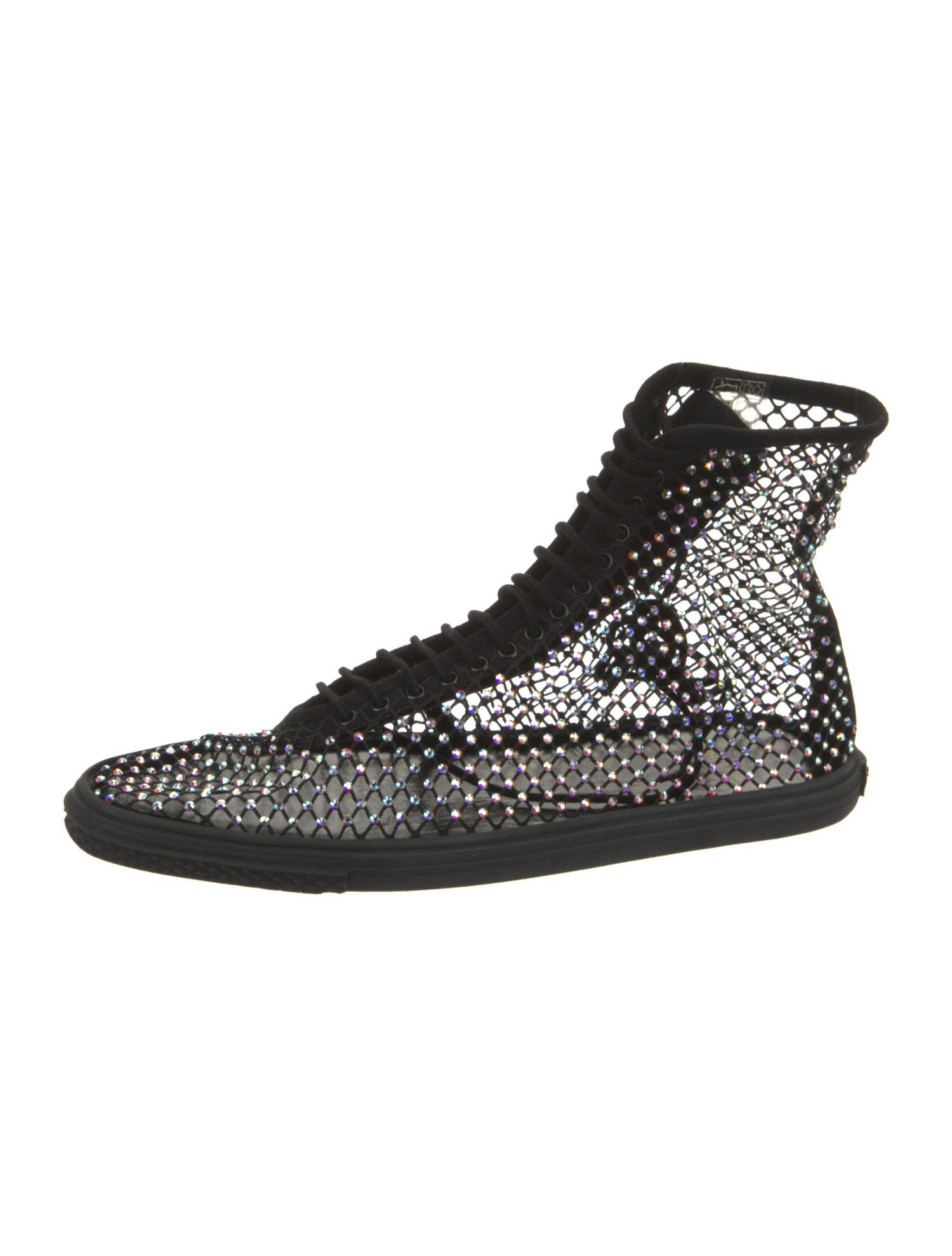 Saint Laurent Crystal Embellishments Sneakers