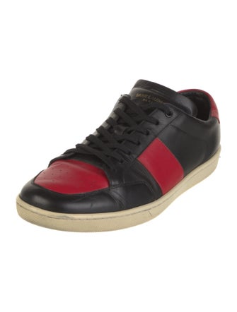 Saint Laurent Leather Printed Sneakers