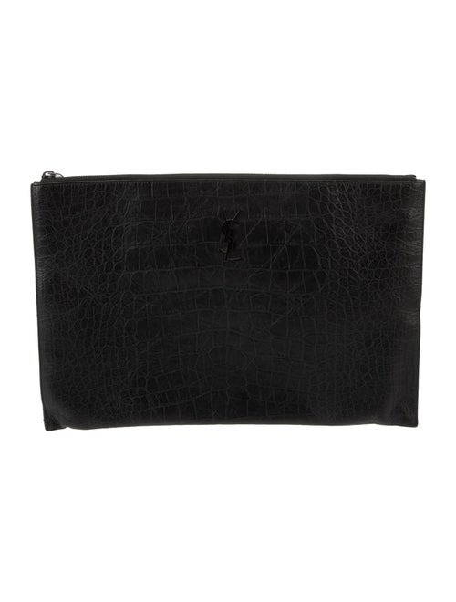 Saint Laurent Embossed Leather Portfolio