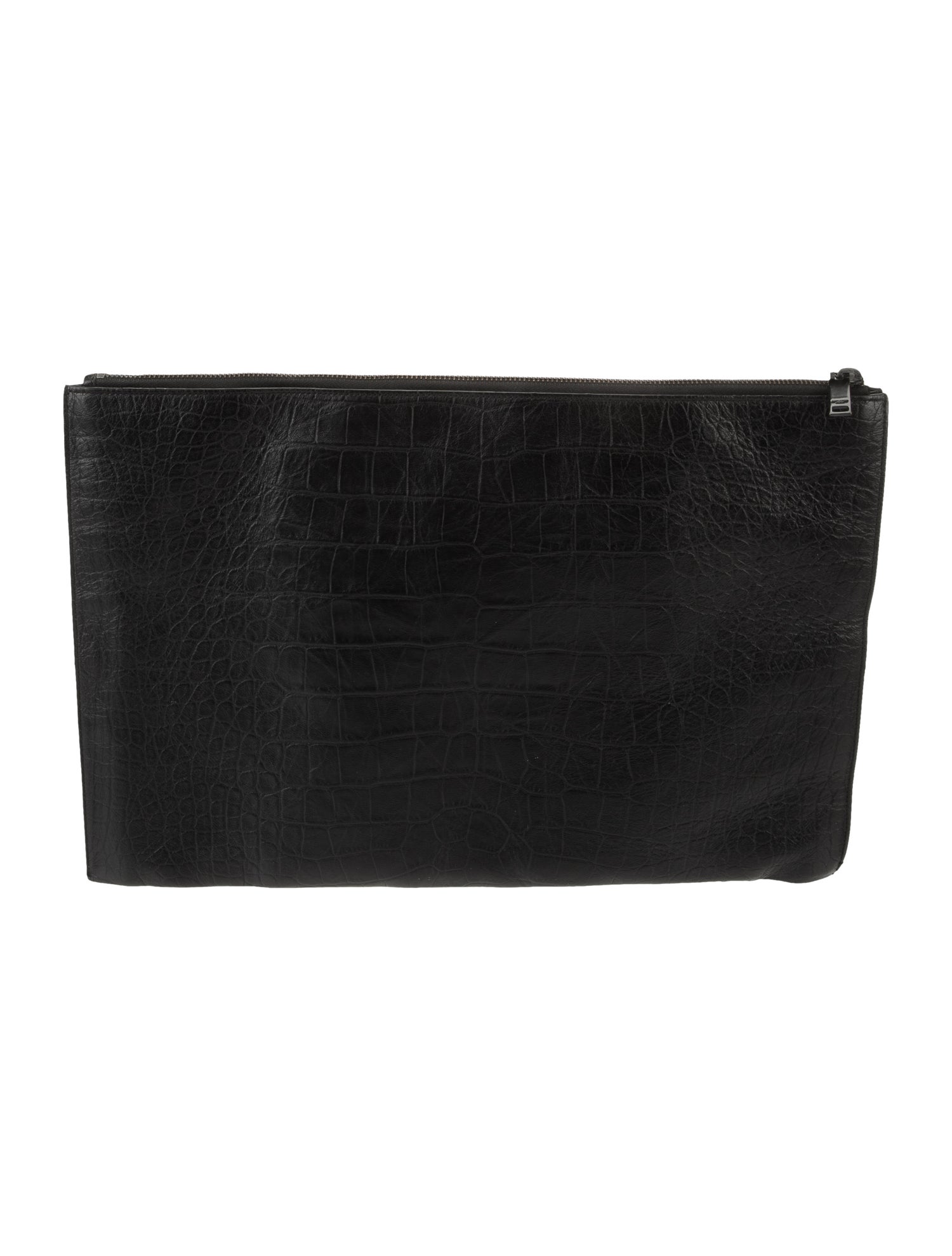 Saint Laurent Embossed Leather Portfolio